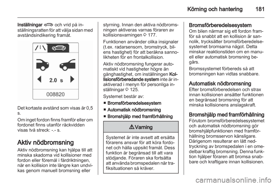 OPEL ZAFIRA TOURER 2013  Instruktionsbok 