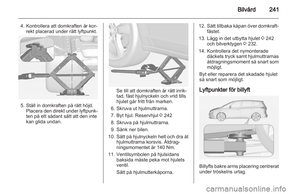 OPEL ZAFIRA TOURER 2013  Instruktionsbok 