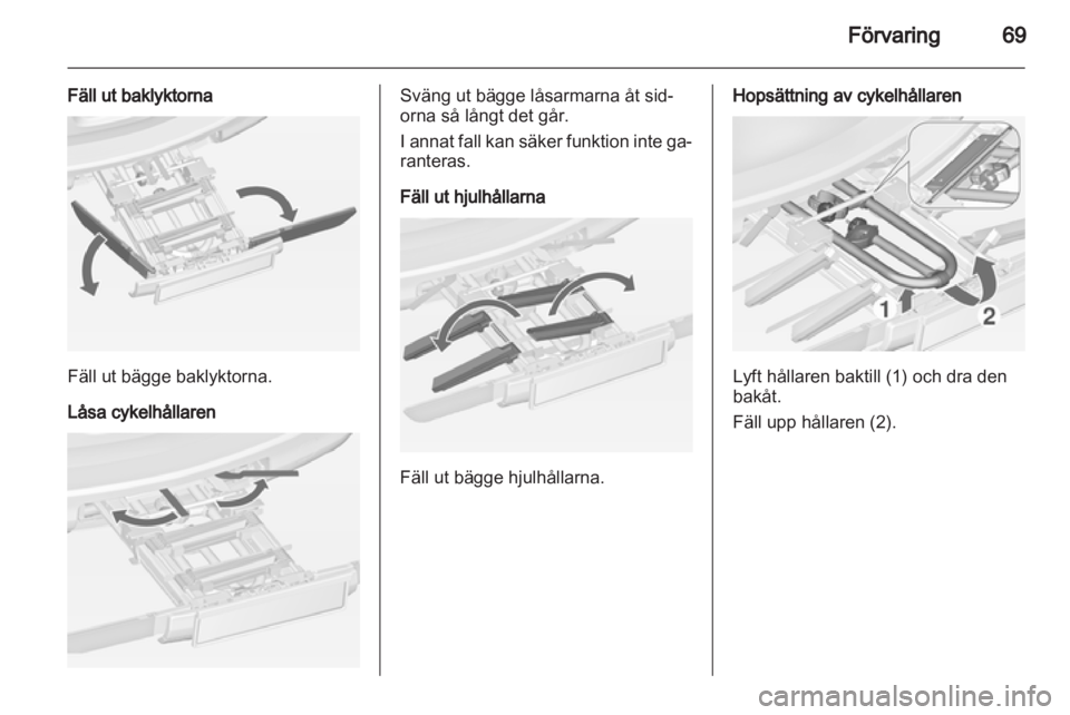 OPEL ZAFIRA TOURER 2013  Instruktionsbok 