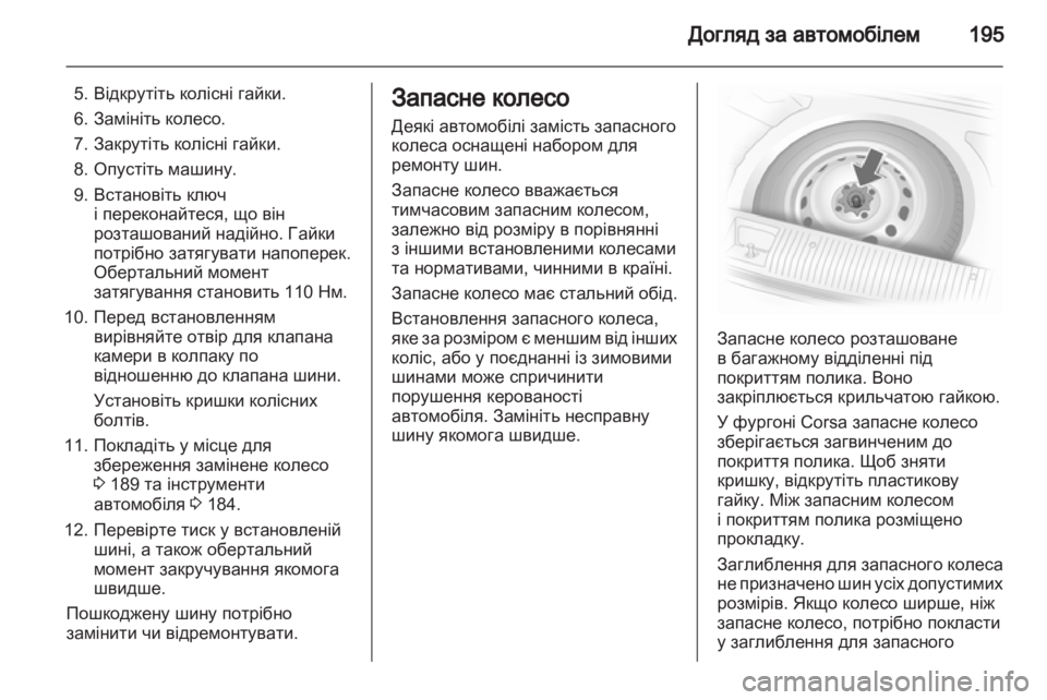 OPEL CORSA 2012.5  Посібник з експлуатації (in Ukrainian) 