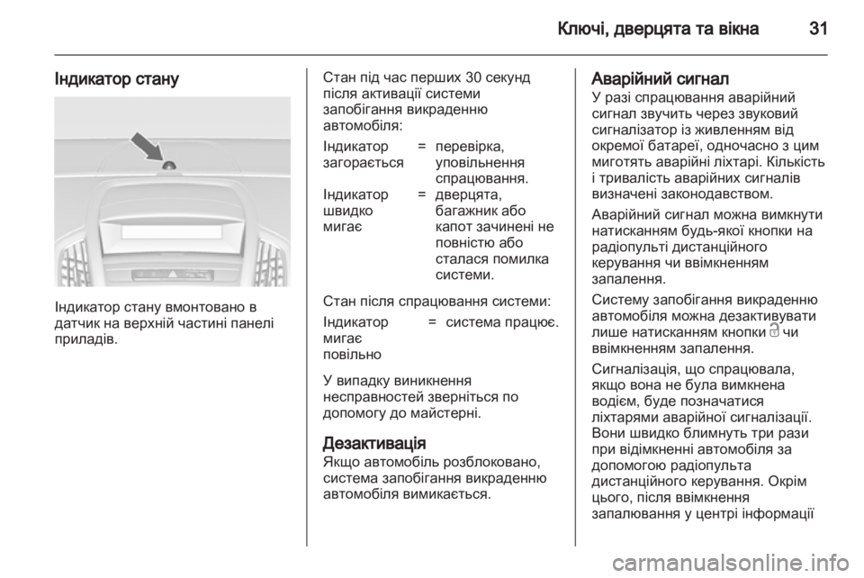 OPEL ZAFIRA TOURER 2013.5  Посібник з експлуатації (in Ukrainian) 
