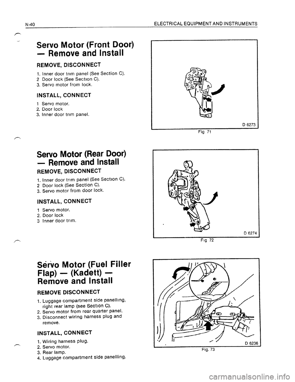 OPEL ASTRA 1991  Electronic Workshop Manual Downloaded from www.Manualslib.com manuals search engine   