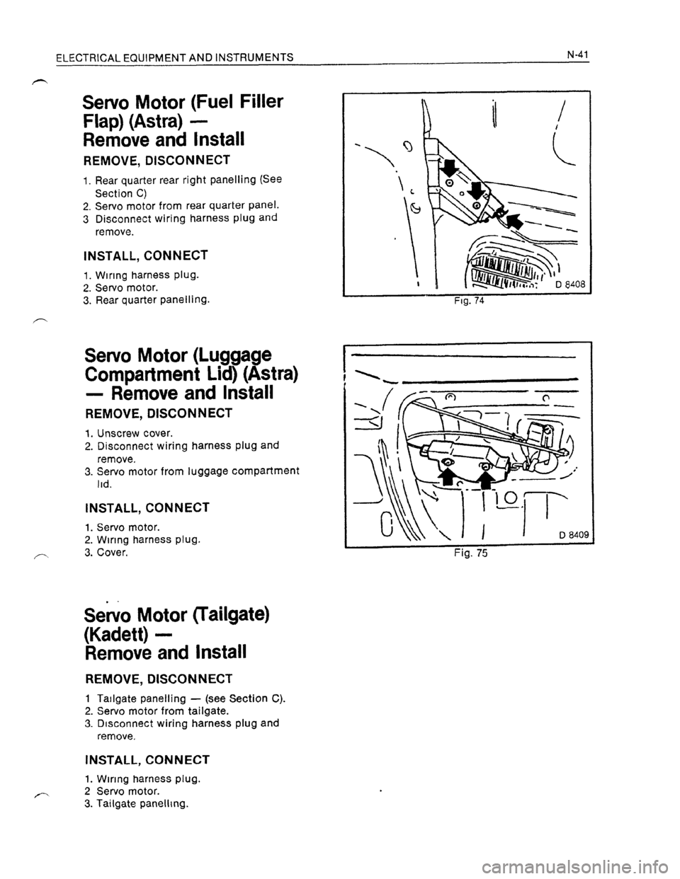 OPEL ASTRA 1991  Electronic Workshop Manual Downloaded from www.Manualslib.com manuals search engine   