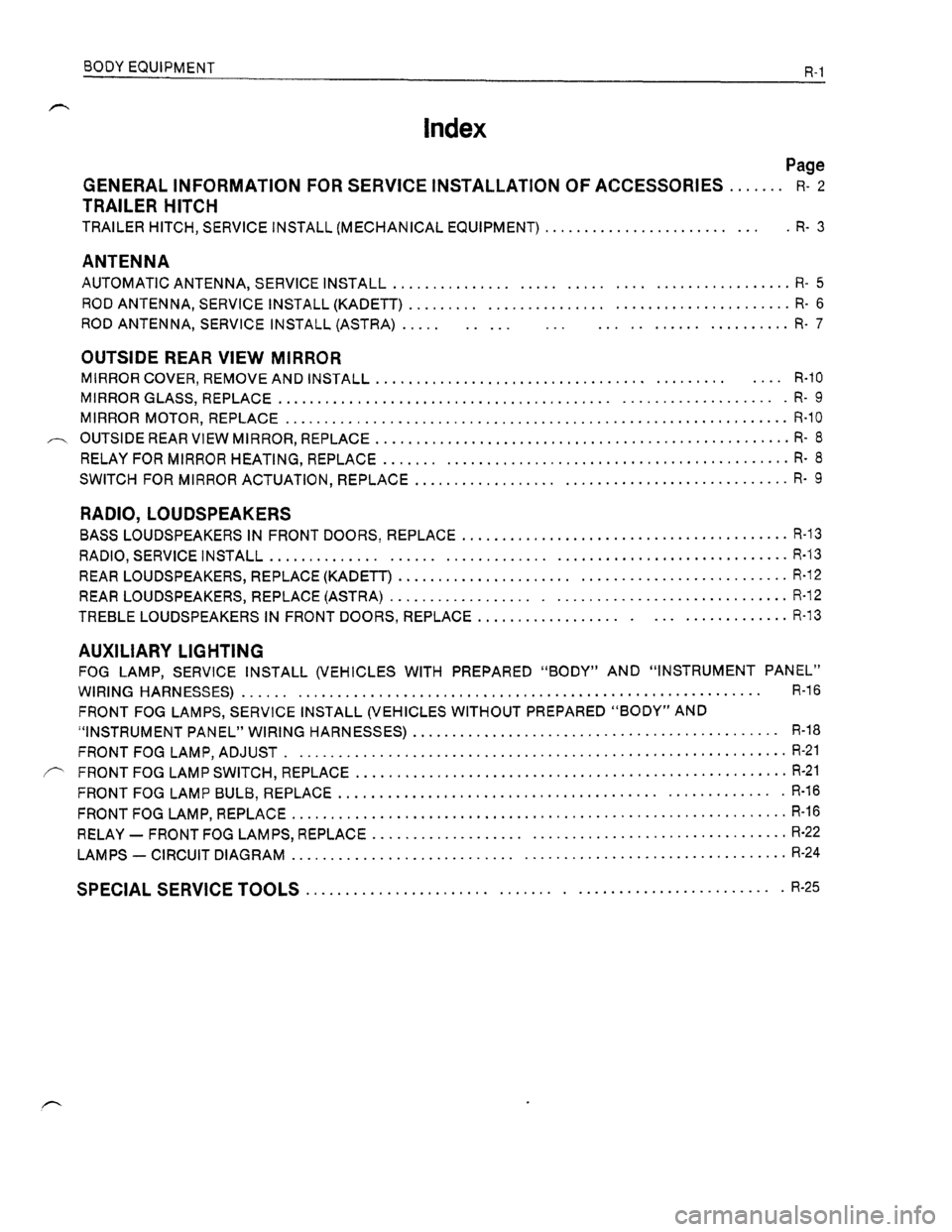 OPEL ASTRA 1991  Electronic Workshop Manual Downloaded from www.Manualslib.com manuals search engine   