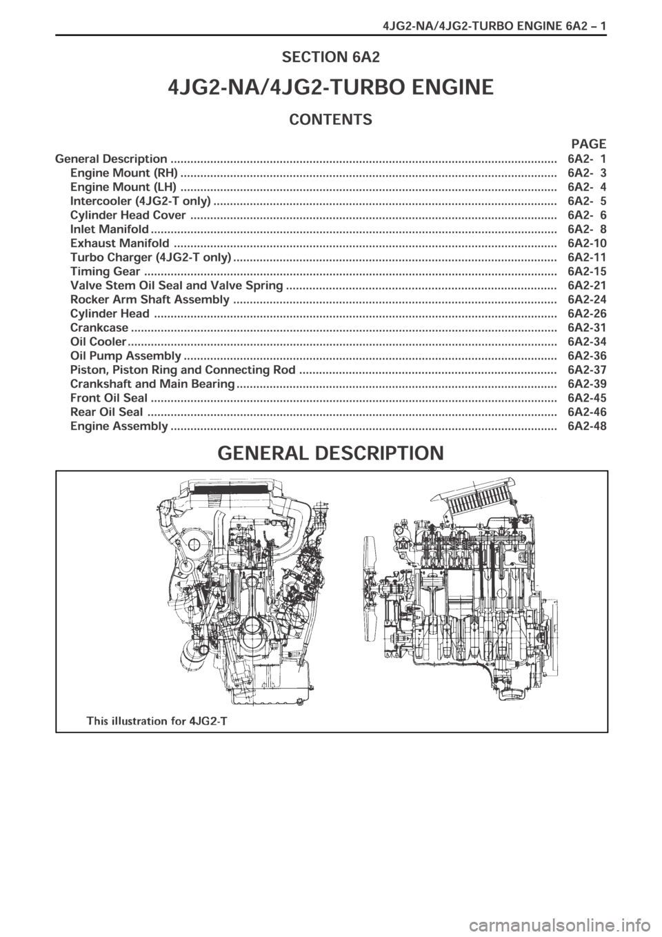 OPEL FRONTERA 1998  Workshop Manual 