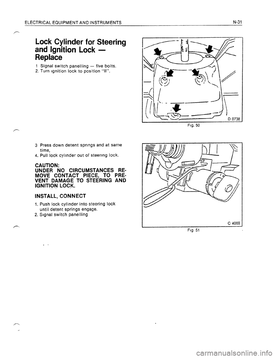 OPEL KADETT 1991  Electronic Workshop Manual Downloaded from www.Manualslib.com manuals search engine   