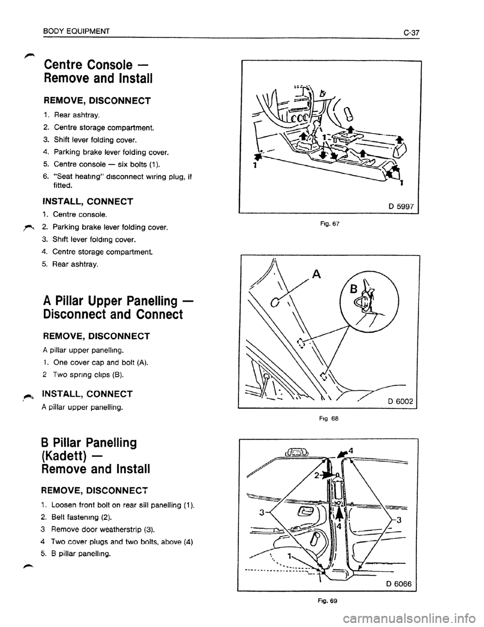 OPEL KADETT 1991  Electronic Workshop Manual Downloaded from www.Manualslib.com manuals search engine   