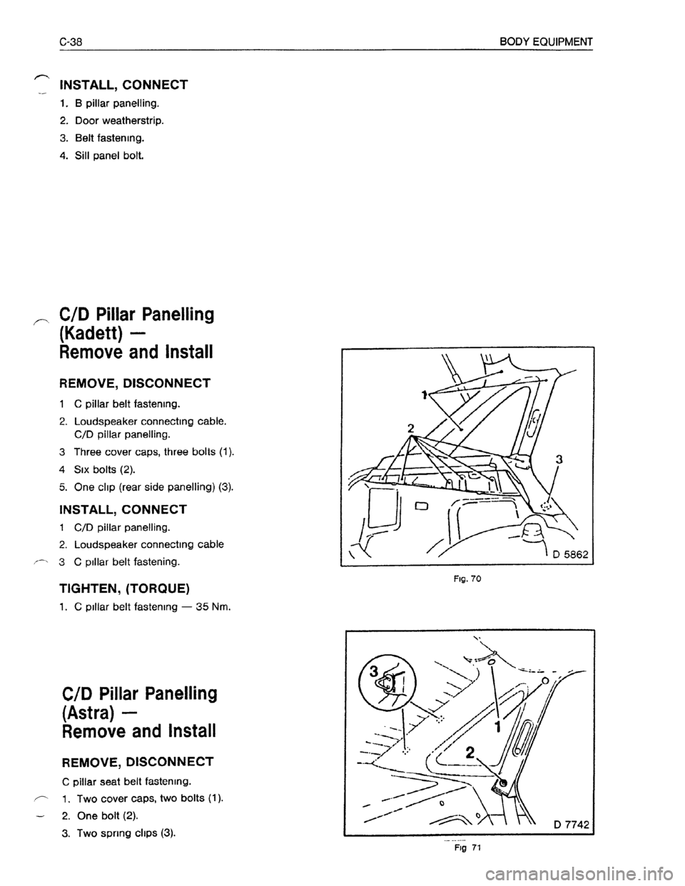 OPEL KADETT 1991  Electronic Workshop Manual Downloaded from www.Manualslib.com manuals search engine   