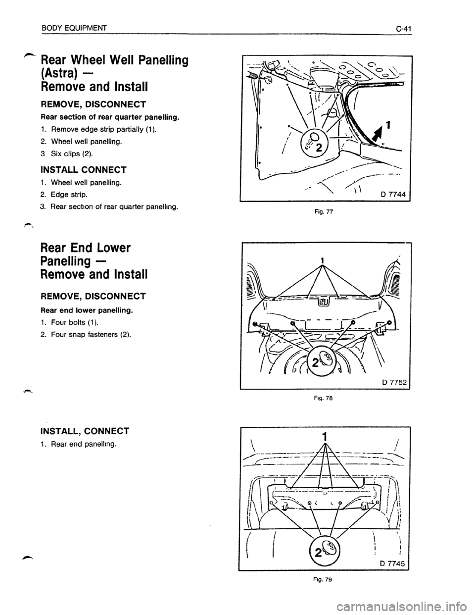 OPEL KADETT 1991  Electronic Workshop Manual Downloaded from www.Manualslib.com manuals search engine   