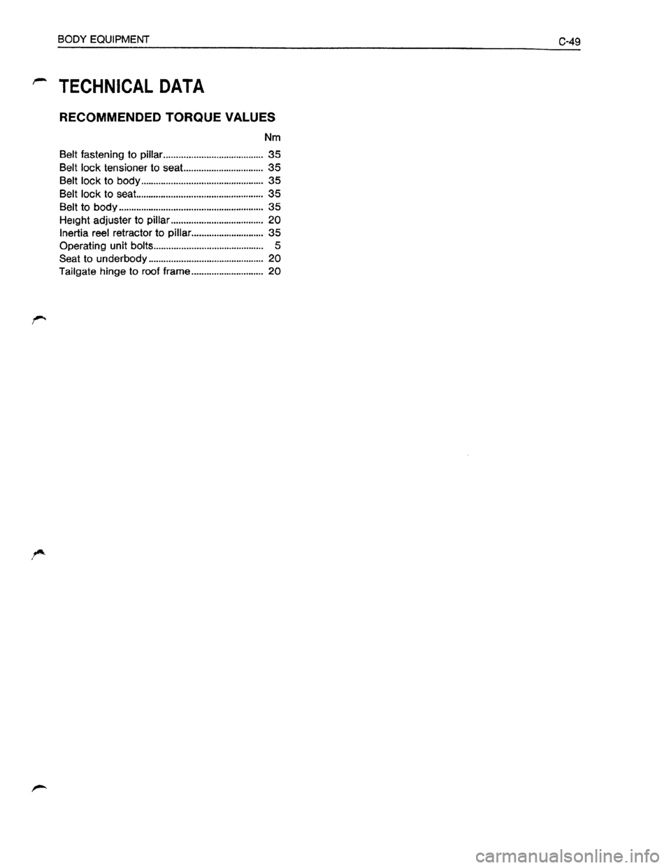 OPEL KADETT 1991  Electronic Workshop Manual Downloaded from www.Manualslib.com manuals search engine   