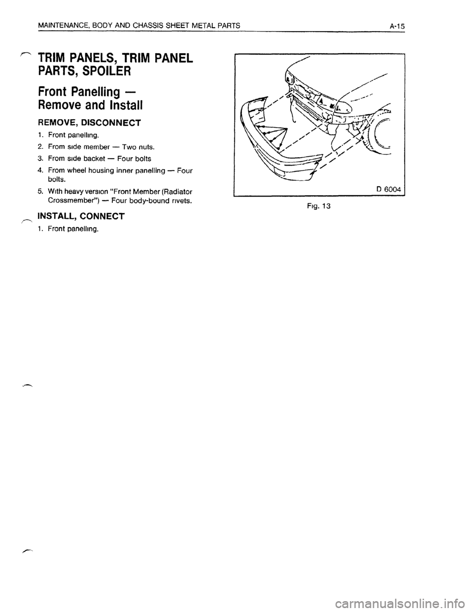 OPEL KADETT 1991  Electronic Workshop Manual Downloaded from www.Manualslib.com manuals search engine   
