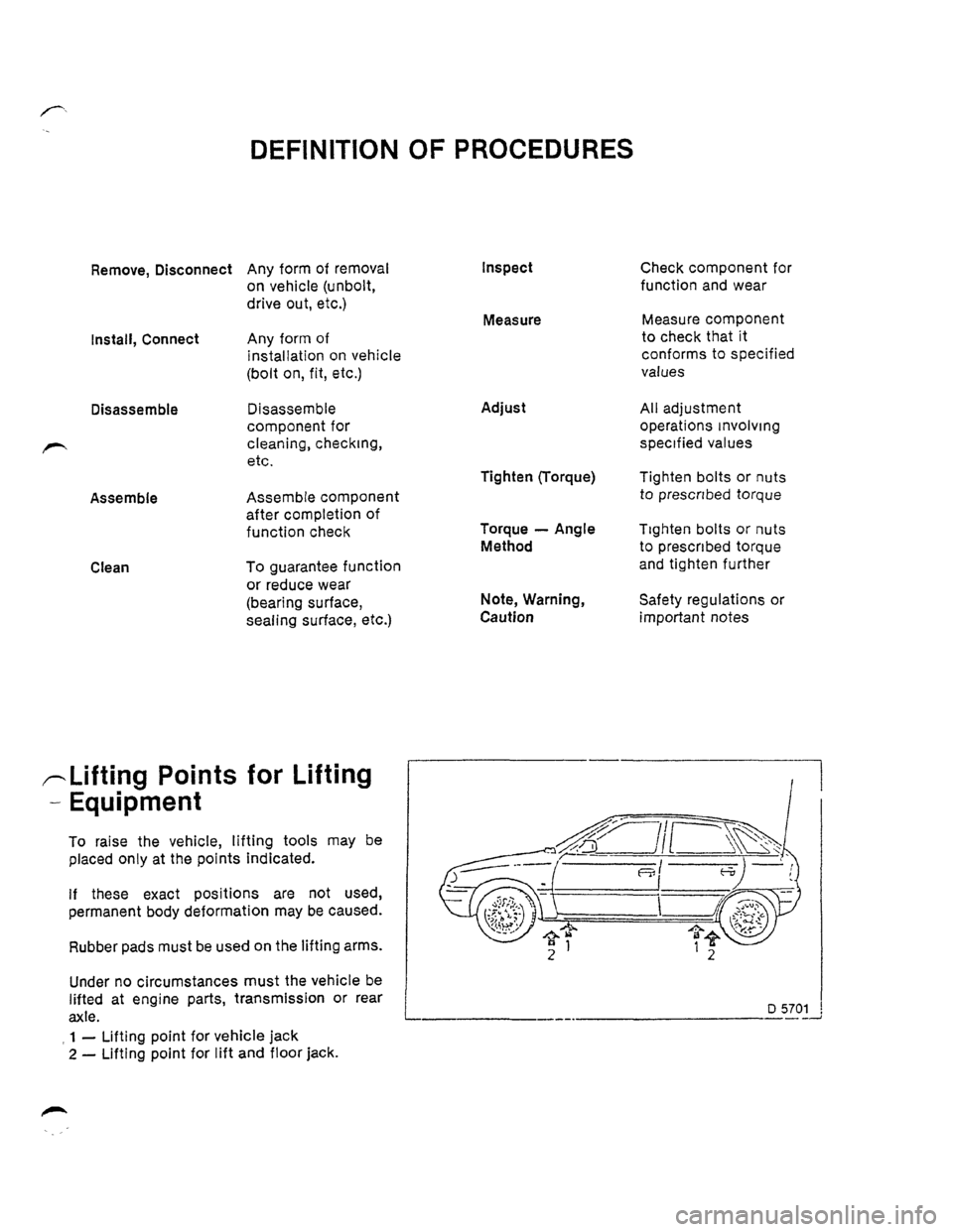 OPEL KADETT 1991  Electronic Workshop Manual Downloaded from www.Manualslib.com manuals search engine   