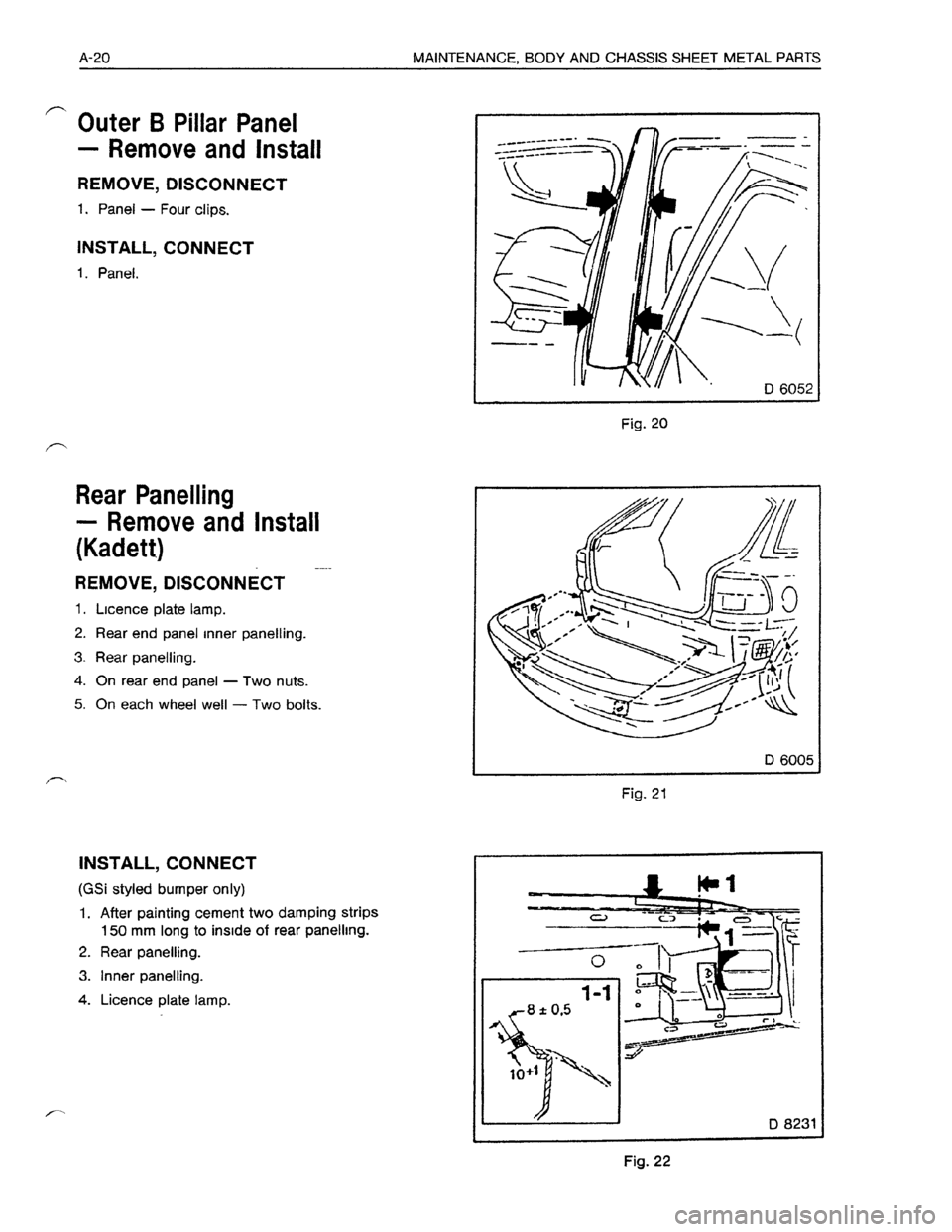 OPEL KADETT 1991  Electronic Workshop Manual Downloaded from www.Manualslib.com manuals search engine   