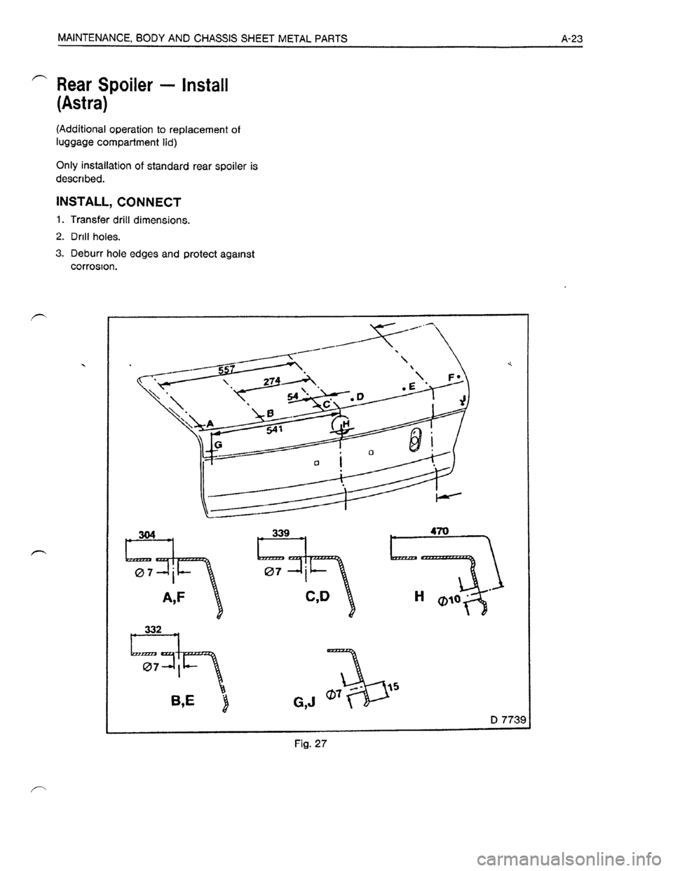 OPEL KADETT 1991  Electronic Workshop Manual Downloaded from www.Manualslib.com manuals search engine   