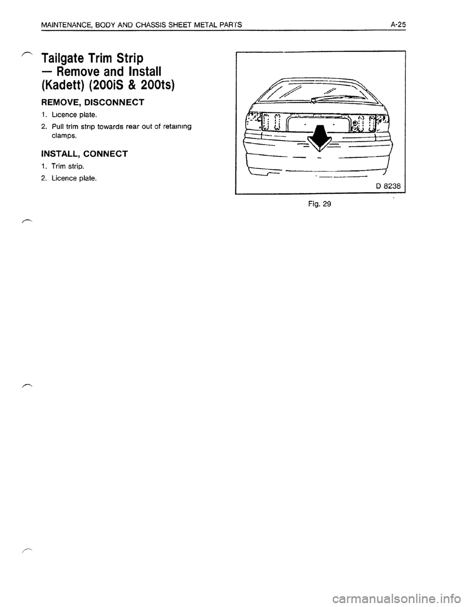 OPEL KADETT 1991  Electronic Workshop Manual Downloaded from www.Manualslib.com manuals search engine   
