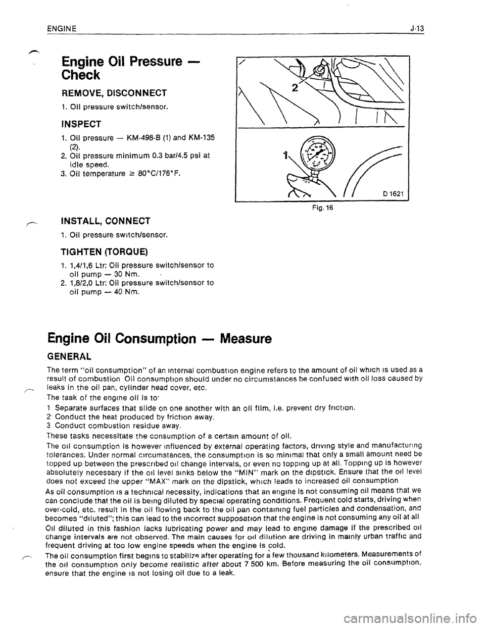 OPEL KADETT 1991  Electronic Workshop Manual Downloaded from www.Manualslib.com manuals search engine   