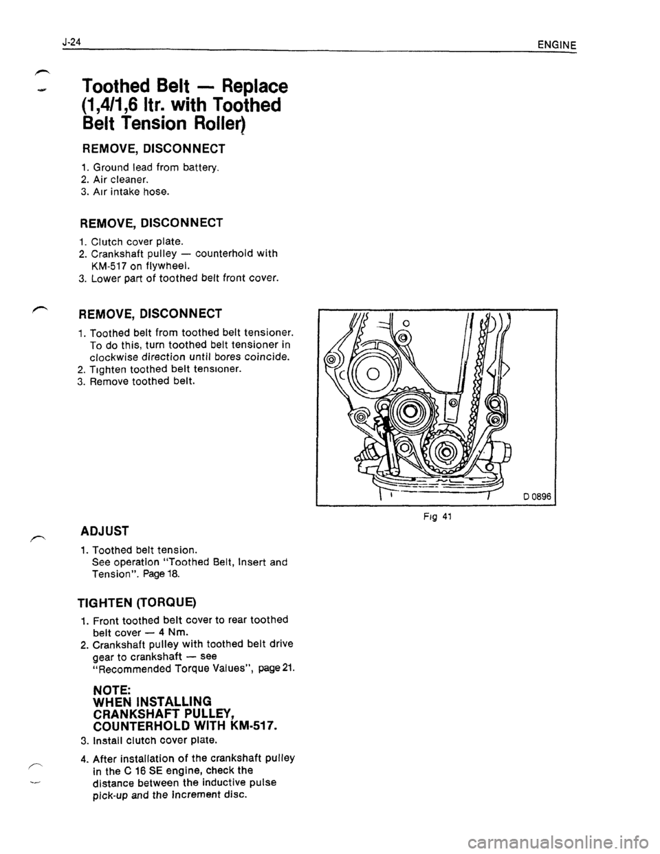 OPEL KADETT 1991  Electronic Workshop Manual Downloaded from www.Manualslib.com manuals search engine   