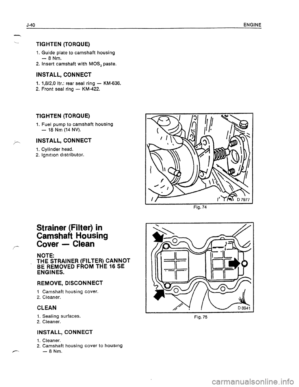 OPEL KADETT 1991  Electronic Workshop Manual Downloaded from www.Manualslib.com manuals search engine   