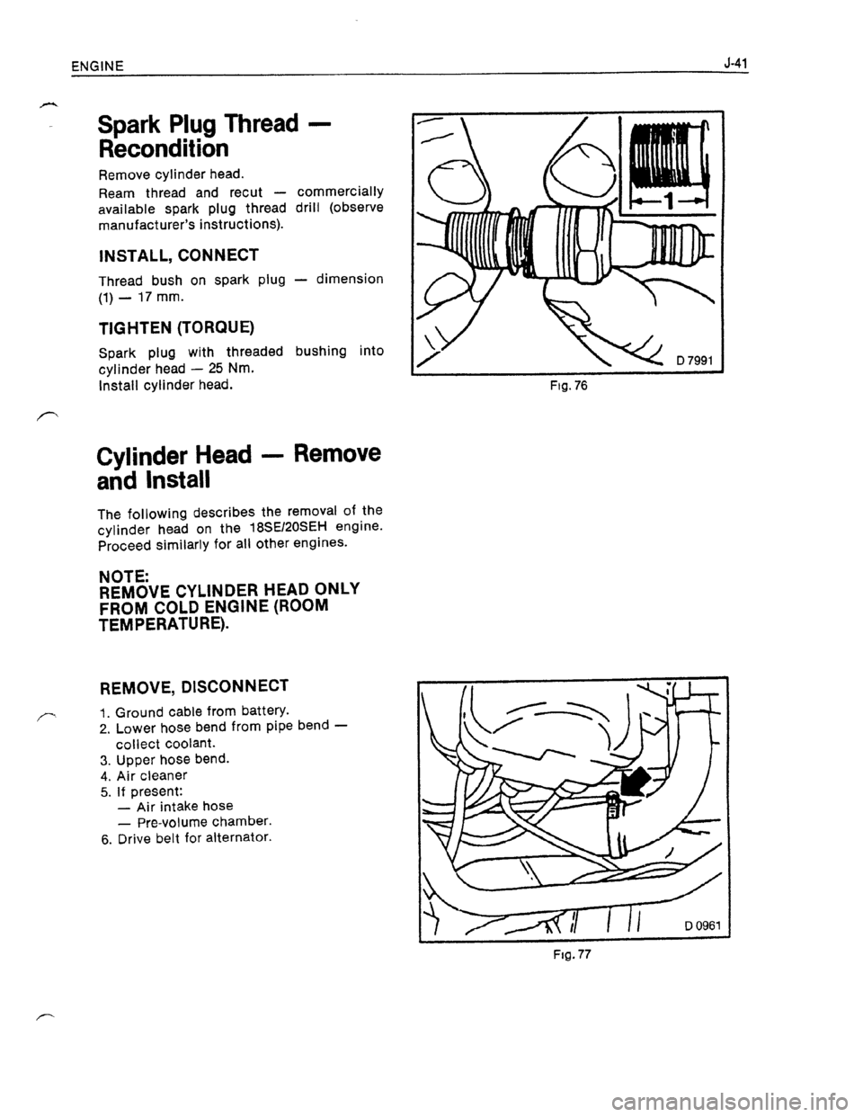 OPEL KADETT 1991  Electronic Workshop Manual Downloaded from www.Manualslib.com manuals search engine   