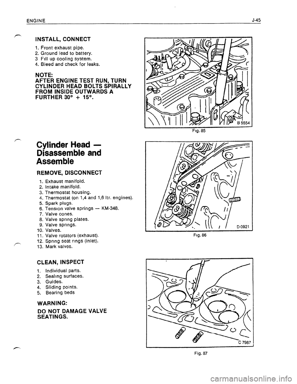 OPEL KADETT 1991  Electronic Workshop Manual Downloaded from www.Manualslib.com manuals search engine   