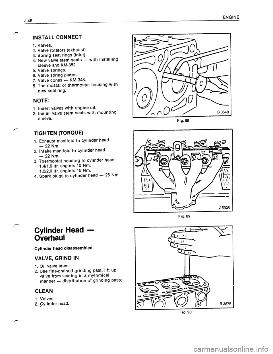 OPEL KADETT 1991  Electronic Workshop Manual Downloaded from www.Manualslib.com manuals search engine   
