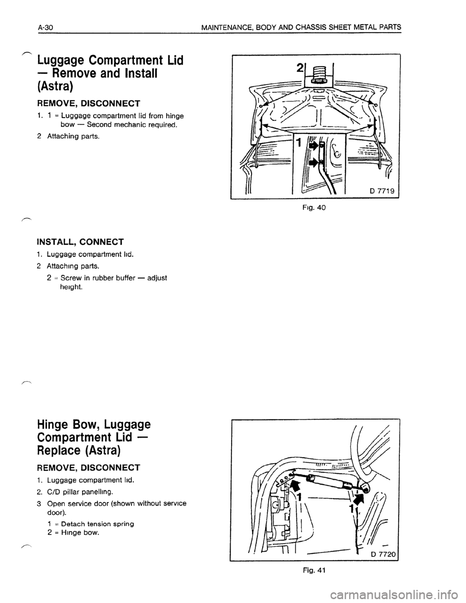 OPEL KADETT 1991  Electronic Workshop Manual Downloaded from www.Manualslib.com manuals search engine   