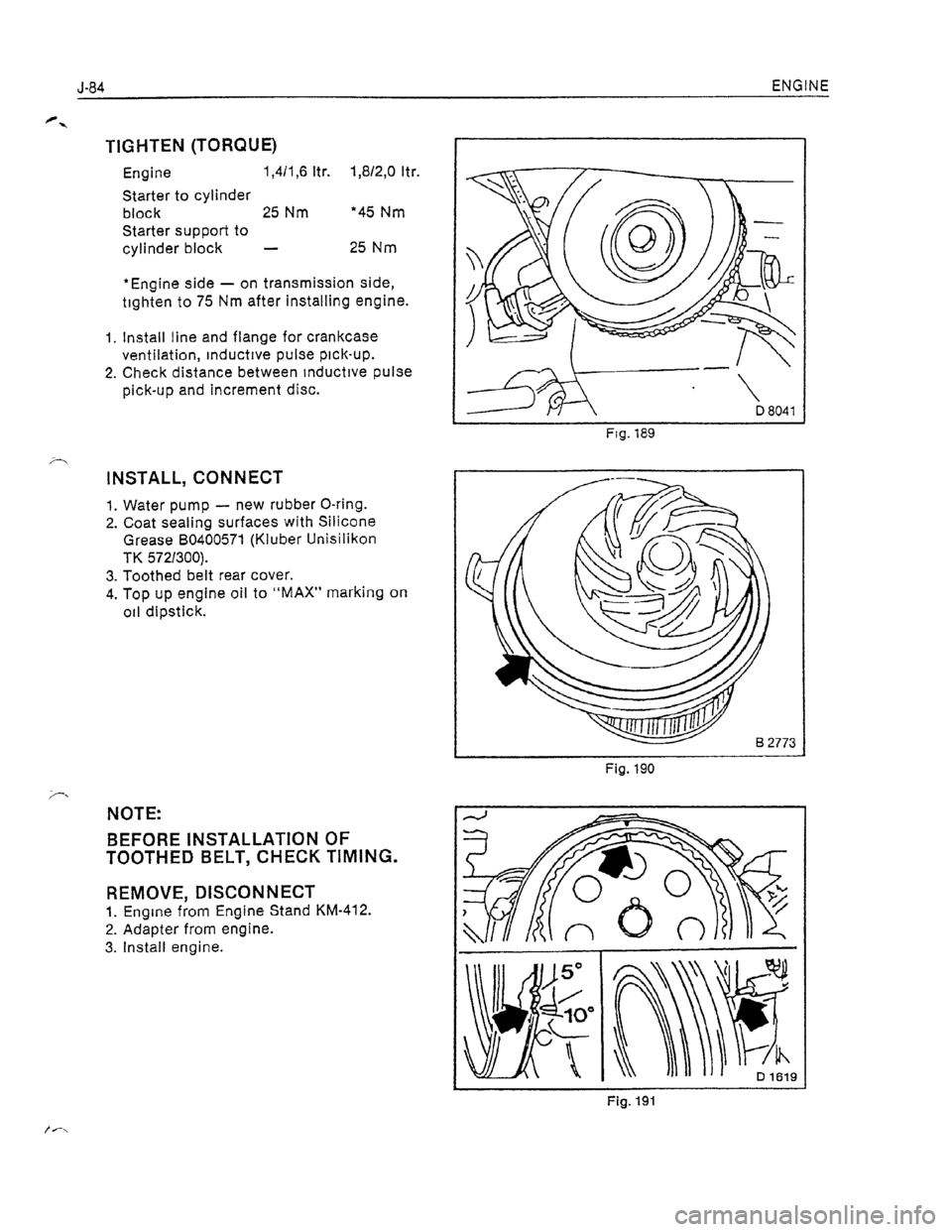 OPEL KADETT 1991  Electronic Workshop Manual Downloaded from www.Manualslib.com manuals search engine   