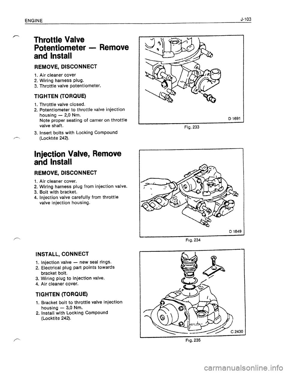 OPEL KADETT 1991  Electronic Workshop Manual Downloaded from www.Manualslib.com manuals search engine   