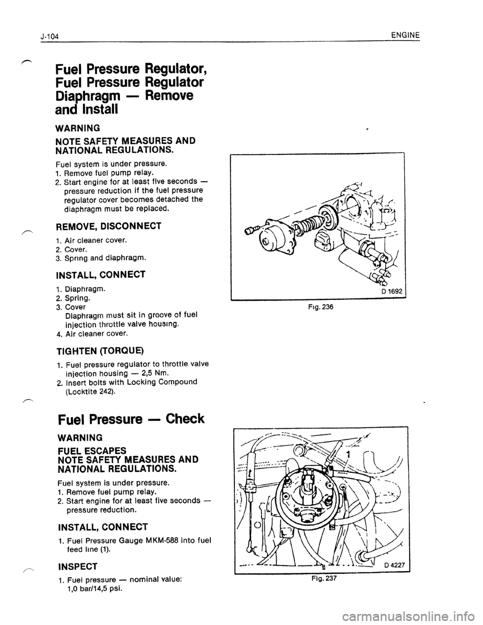 OPEL KADETT 1991  Electronic Workshop Manual Downloaded from www.Manualslib.com manuals search engine   