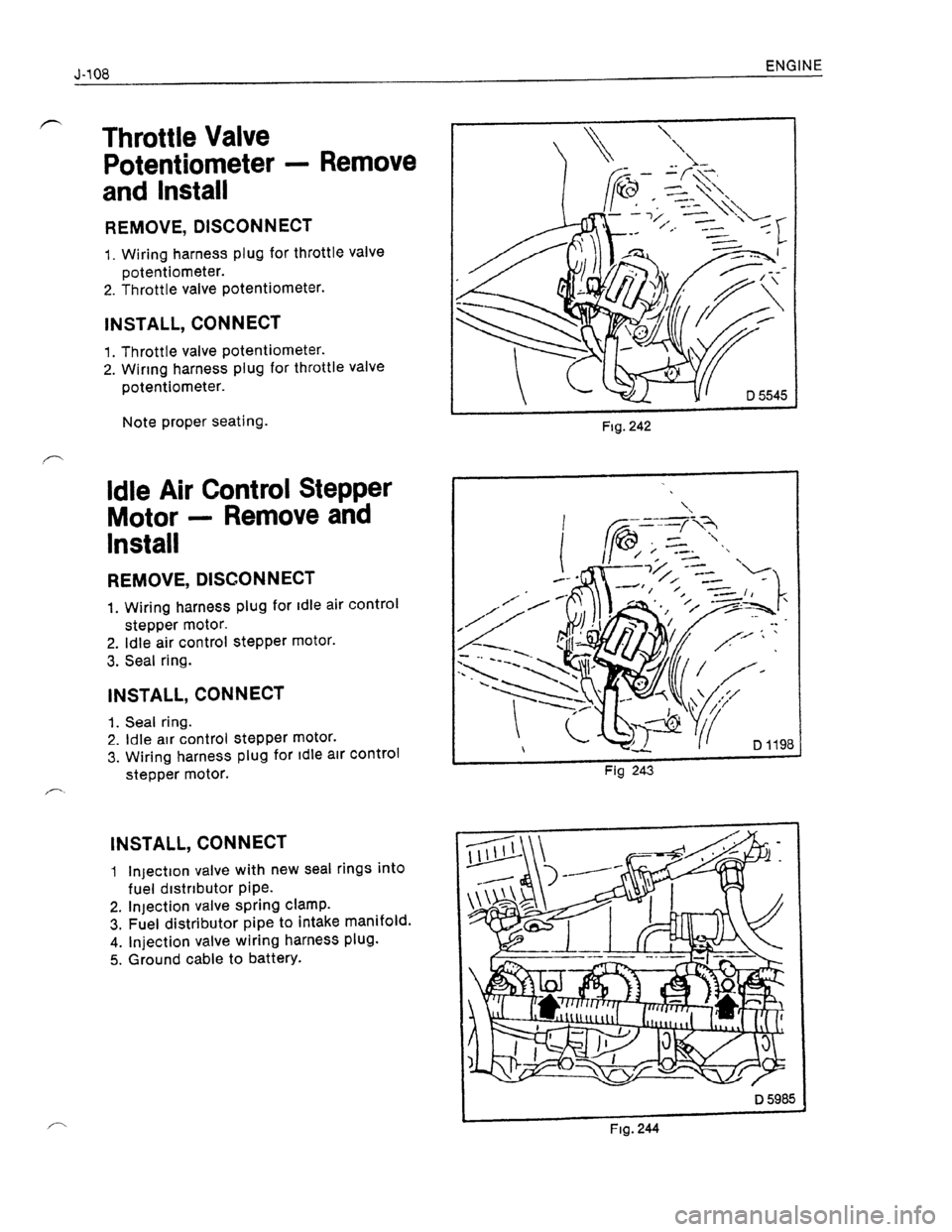 OPEL KADETT 1991  Electronic Workshop Manual Downloaded from www.Manualslib.com manuals search engine   