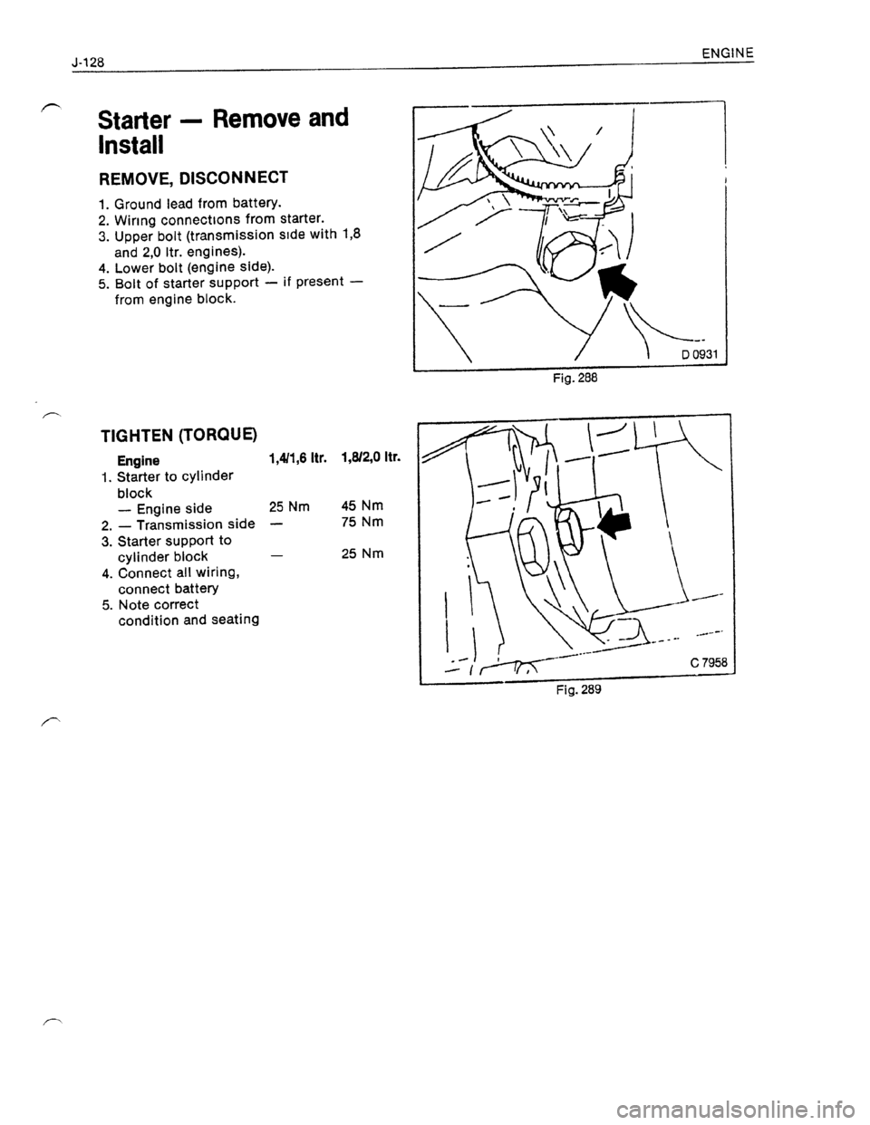 OPEL KADETT 1991  Electronic Workshop Manual Downloaded from www.Manualslib.com manuals search engine   