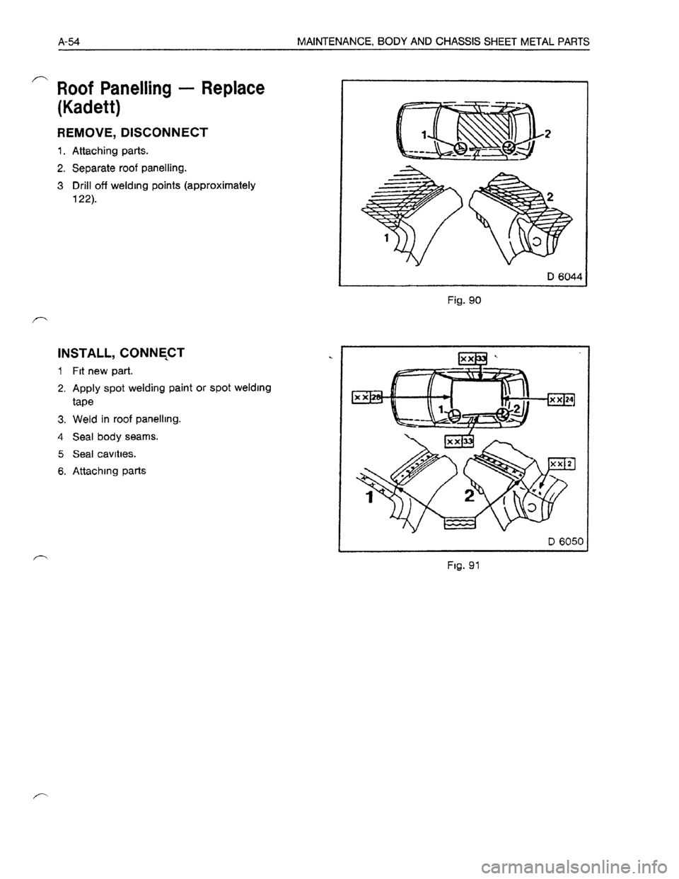OPEL KADETT 1991  Electronic Workshop Manual Downloaded from www.Manualslib.com manuals search engine   