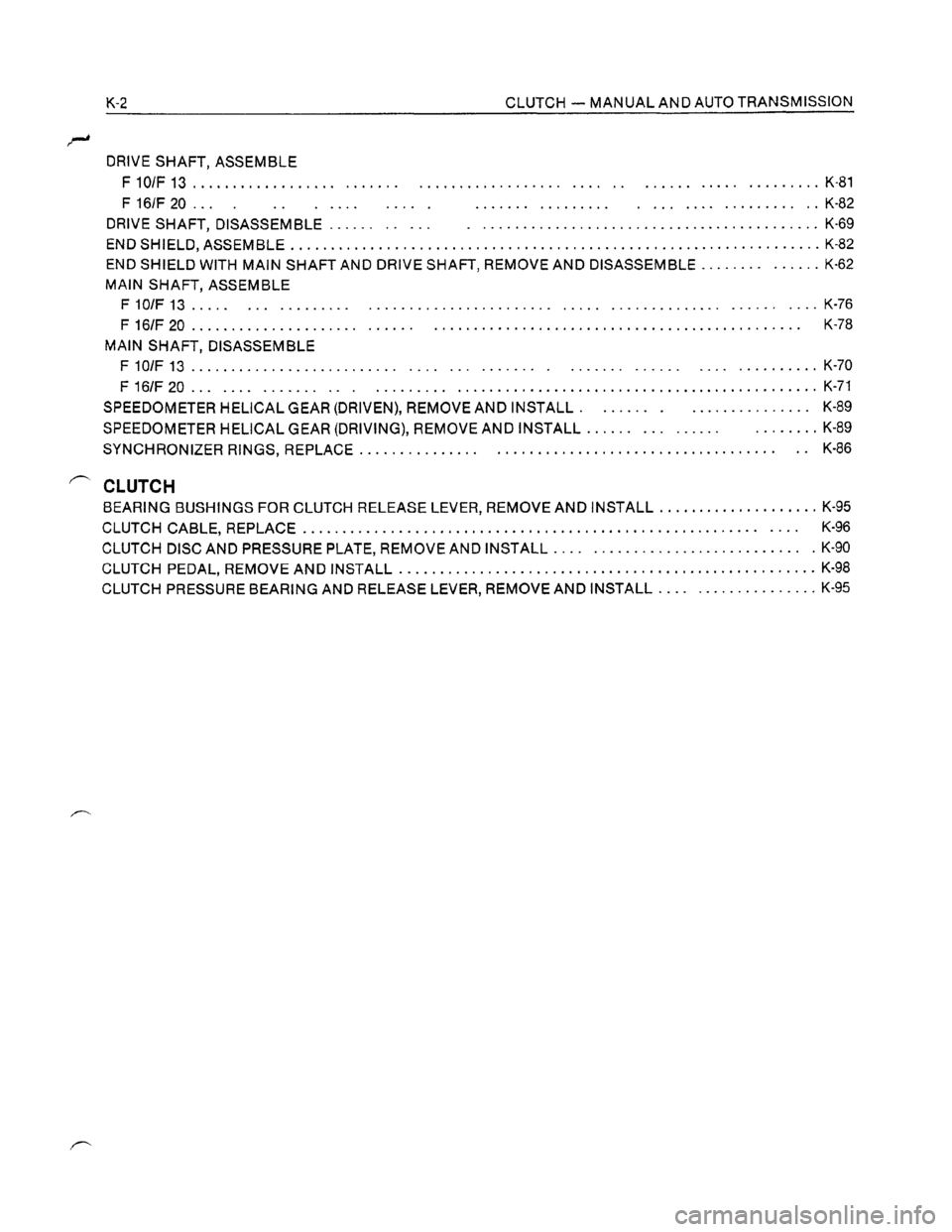 OPEL KADETT 1991  Electronic Workshop Manual Downloaded from www.Manualslib.com manuals search engine   