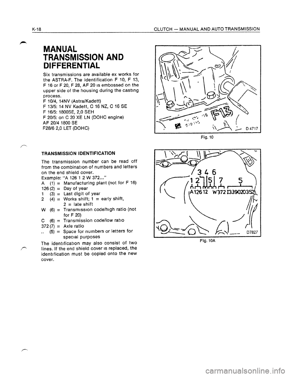 OPEL KADETT 1991  Electronic Workshop Manual Downloaded from www.Manualslib.com manuals search engine   