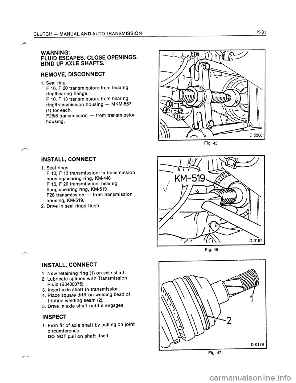 OPEL KADETT 1991  Electronic Workshop Manual Downloaded from www.Manualslib.com manuals search engine   