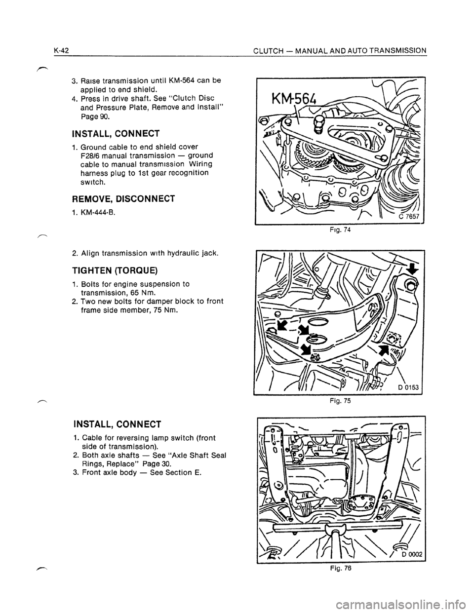 OPEL KADETT 1991  Electronic Workshop Manual Downloaded from www.Manualslib.com manuals search engine   