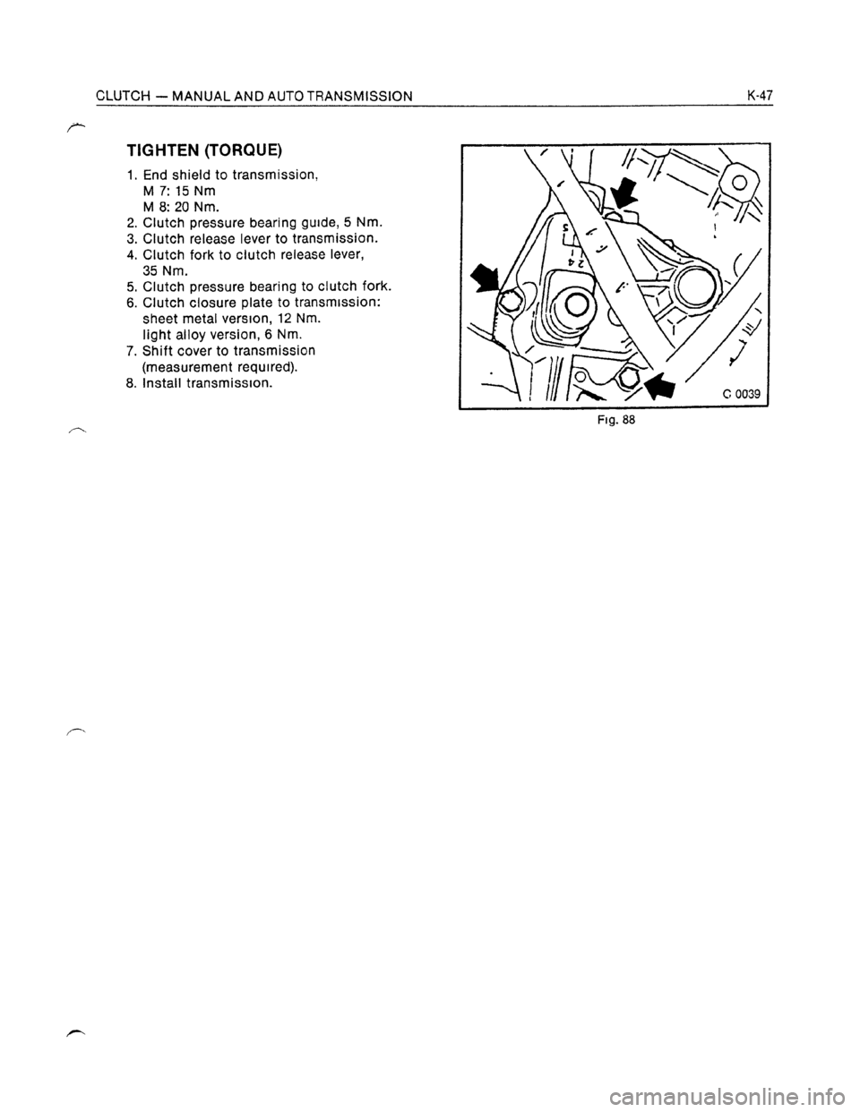 OPEL KADETT 1991  Electronic Workshop Manual Downloaded from www.Manualslib.com manuals search engine   