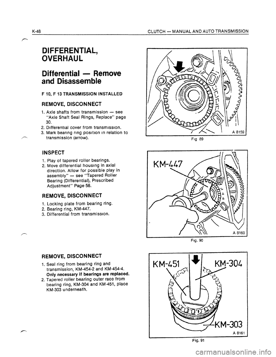 OPEL KADETT 1991  Electronic Workshop Manual Downloaded from www.Manualslib.com manuals search engine   