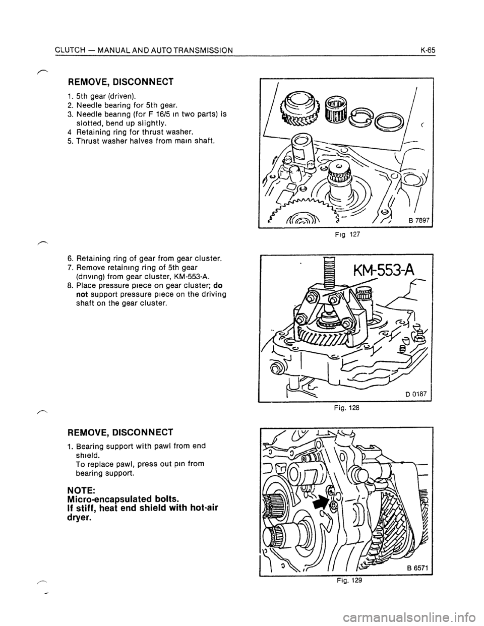 OPEL KADETT 1991  Electronic Workshop Manual Downloaded from www.Manualslib.com manuals search engine   