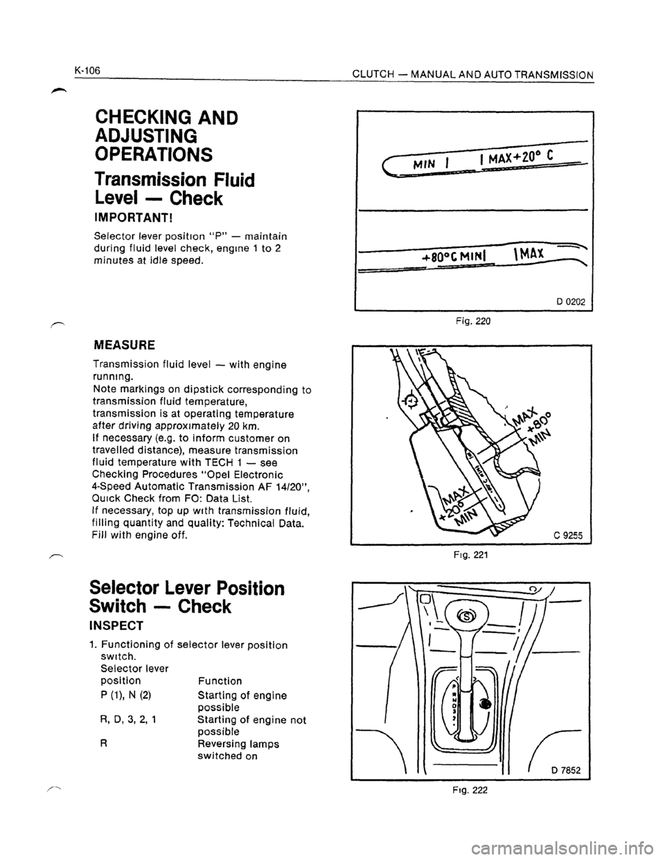 OPEL KADETT 1991  Electronic Workshop Manual Downloaded from www.Manualslib.com manuals search engine   