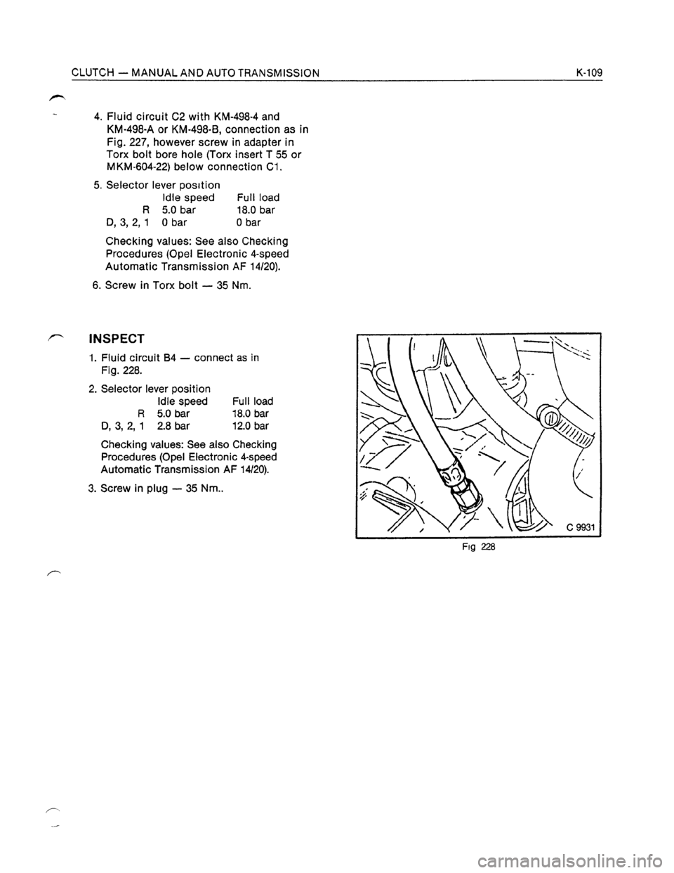 OPEL KADETT 1991  Electronic Workshop Manual Downloaded from www.Manualslib.com manuals search engine   