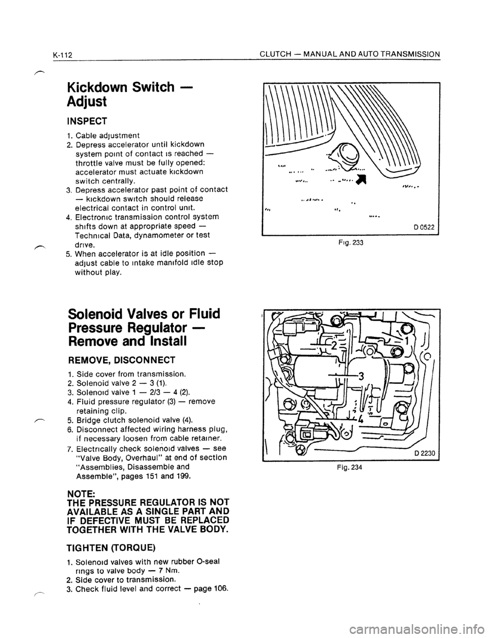 OPEL KADETT 1991  Electronic Workshop Manual Downloaded from www.Manualslib.com manuals search engine   