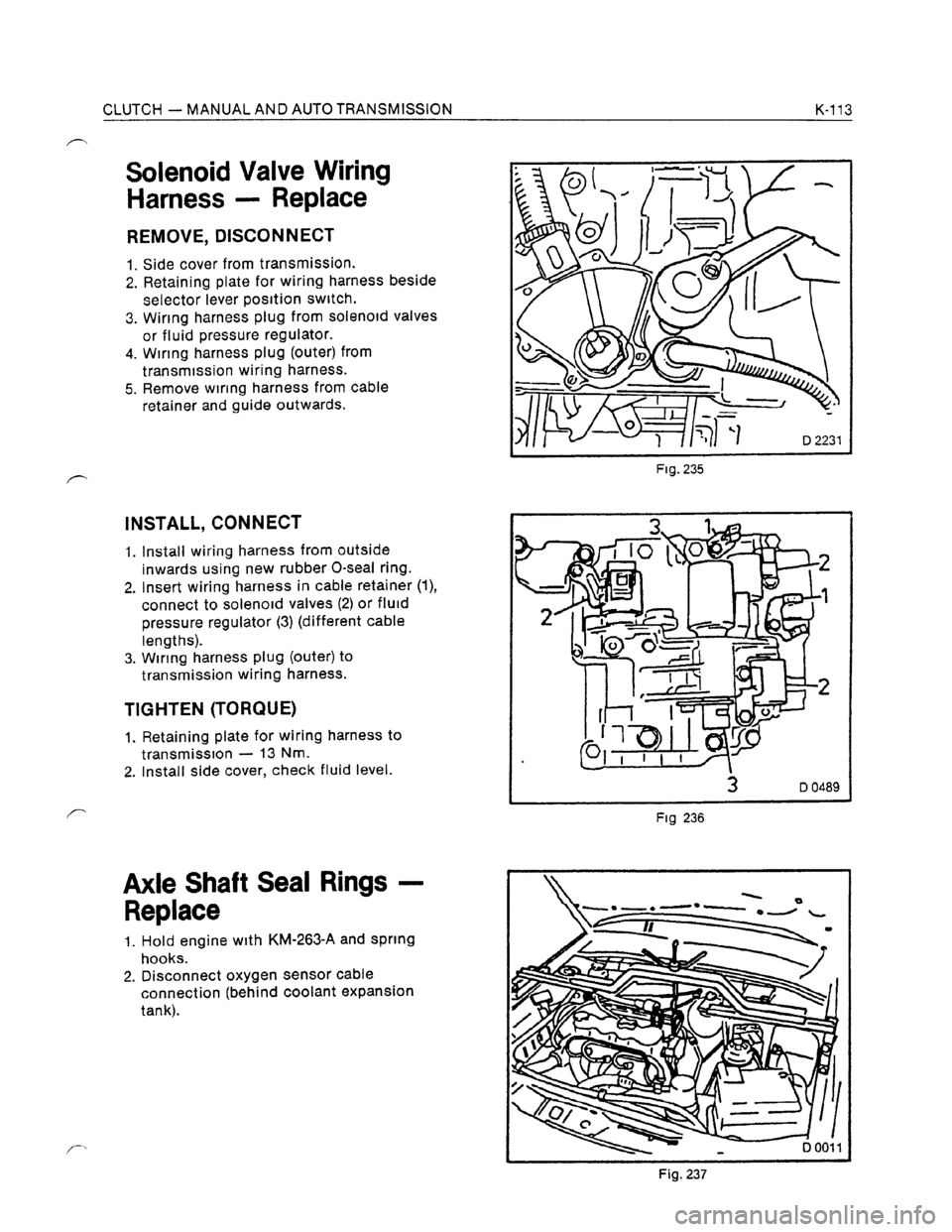 OPEL KADETT 1991  Electronic Workshop Manual Downloaded from www.Manualslib.com manuals search engine   