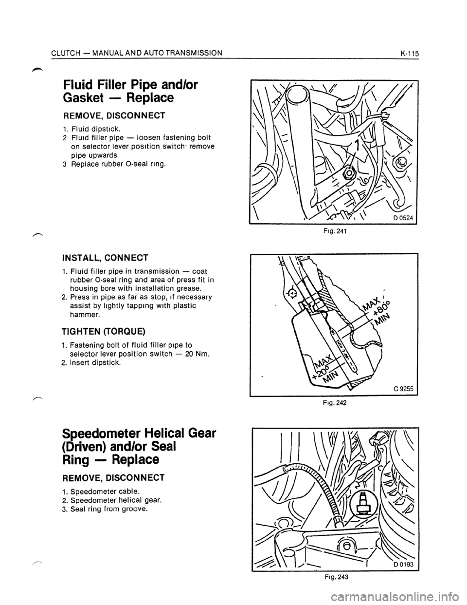OPEL KADETT 1991  Electronic Workshop Manual Downloaded from www.Manualslib.com manuals search engine   