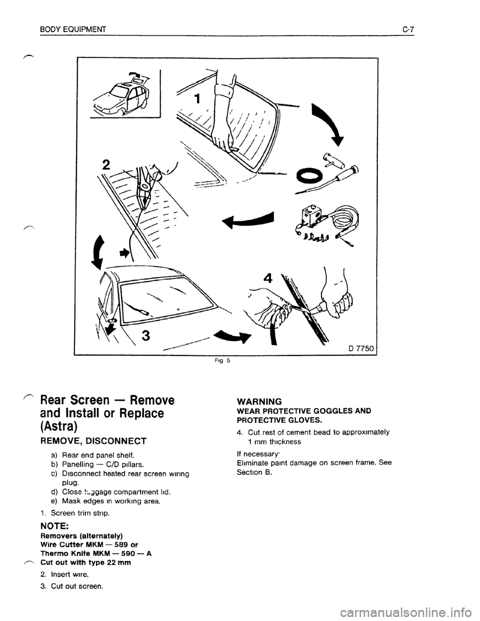 OPEL KADETT 1991  Electronic Workshop Manual Downloaded from www.Manualslib.com manuals search engine   