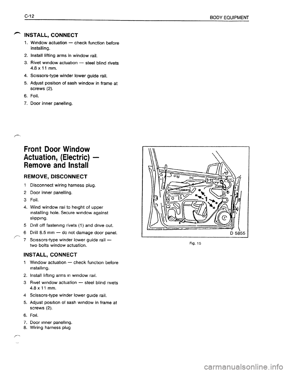 OPEL KADETT 1991  Electronic Workshop Manual Downloaded from www.Manualslib.com manuals search engine   