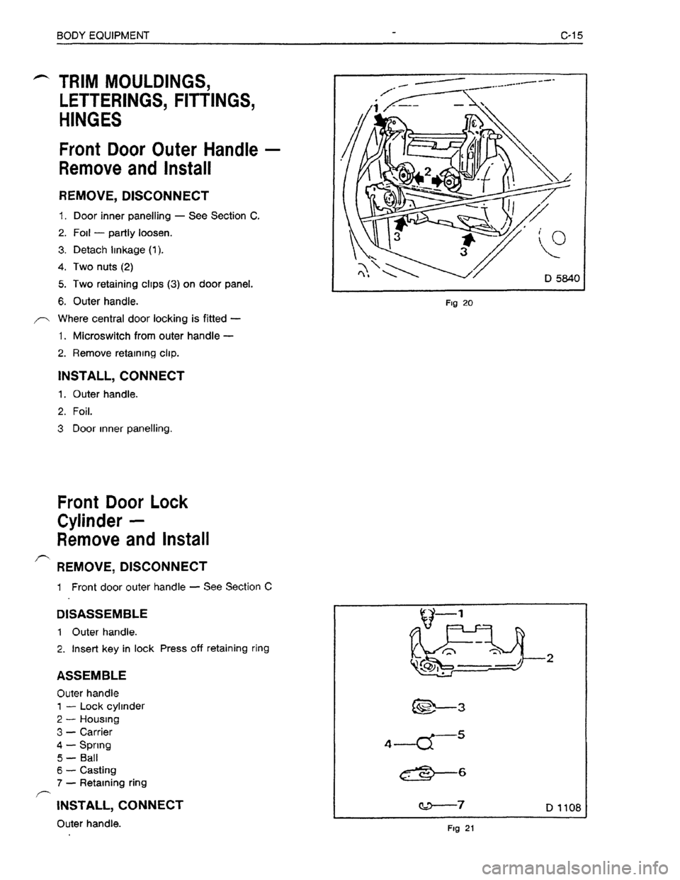 OPEL KADETT 1991  Electronic Workshop Manual Downloaded from www.Manualslib.com manuals search engine   
