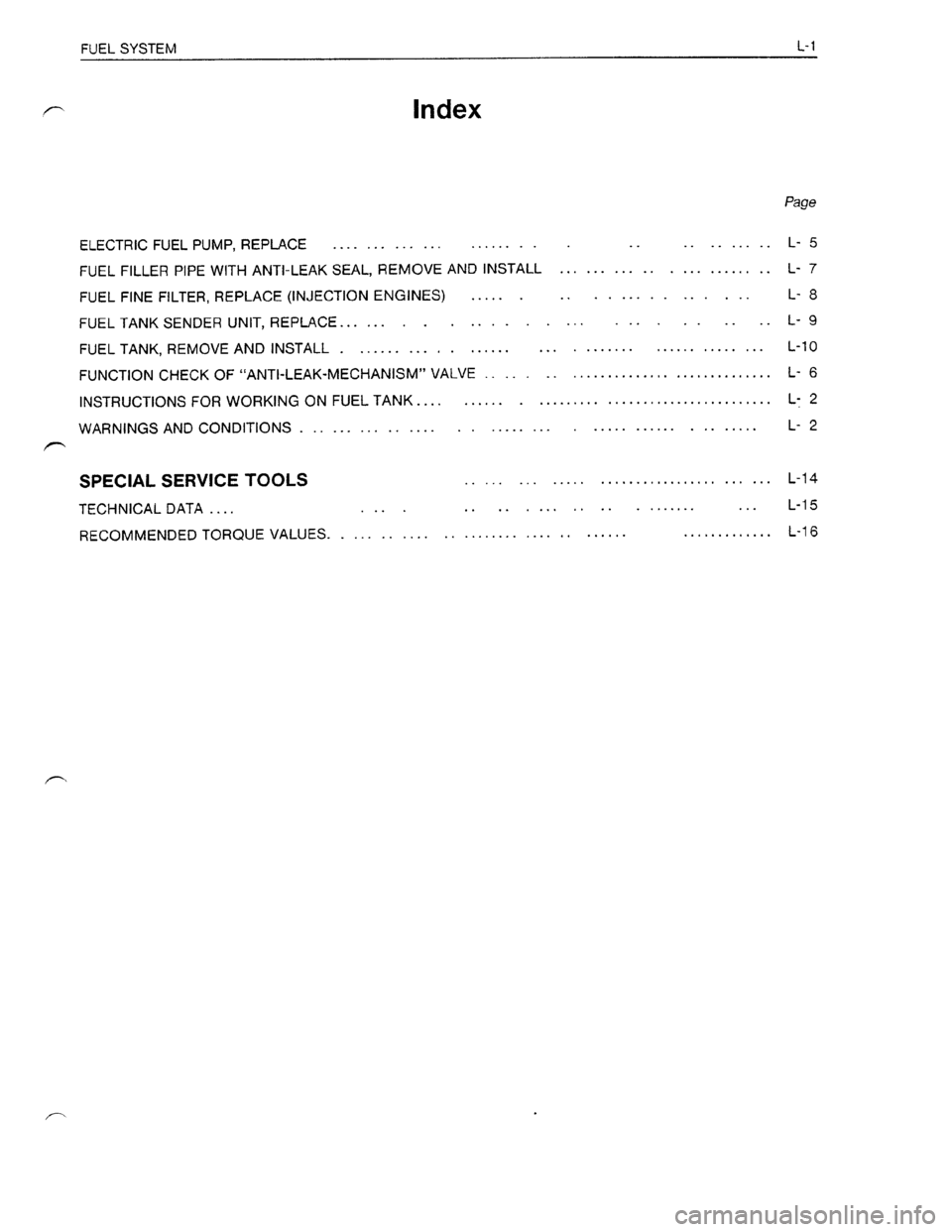 OPEL KADETT 1991  Electronic Workshop Manual Downloaded from www.Manualslib.com manuals search engine   