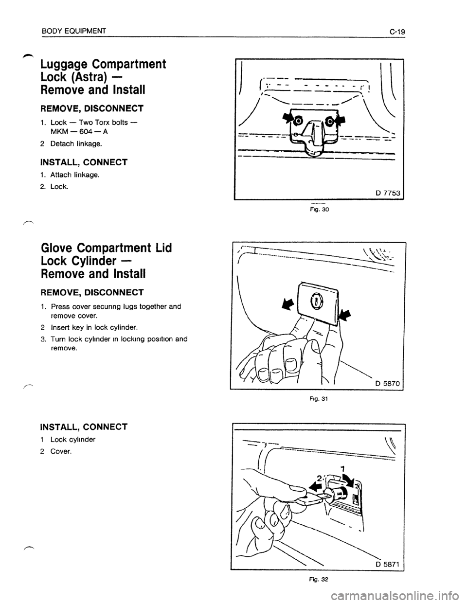 OPEL KADETT 1991  Electronic Workshop Manual Downloaded from www.Manualslib.com manuals search engine   