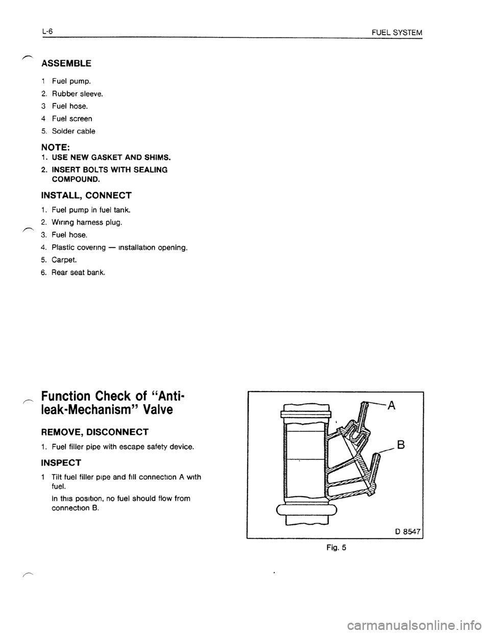 OPEL KADETT 1991  Electronic Workshop Manual Downloaded from www.Manualslib.com manuals search engine   